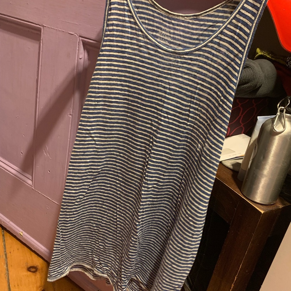 J Crew linen tank. Super cute and textured